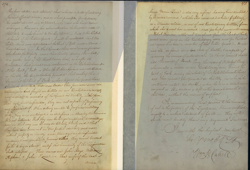 William H. Cabell petitioned