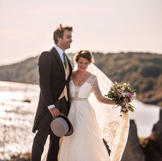 Photo de couple marié en Bretagne Toute Belle à domicile
