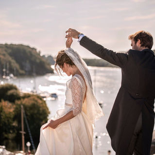 Photo de couple marié en Bretagne Toute Belle à domicile