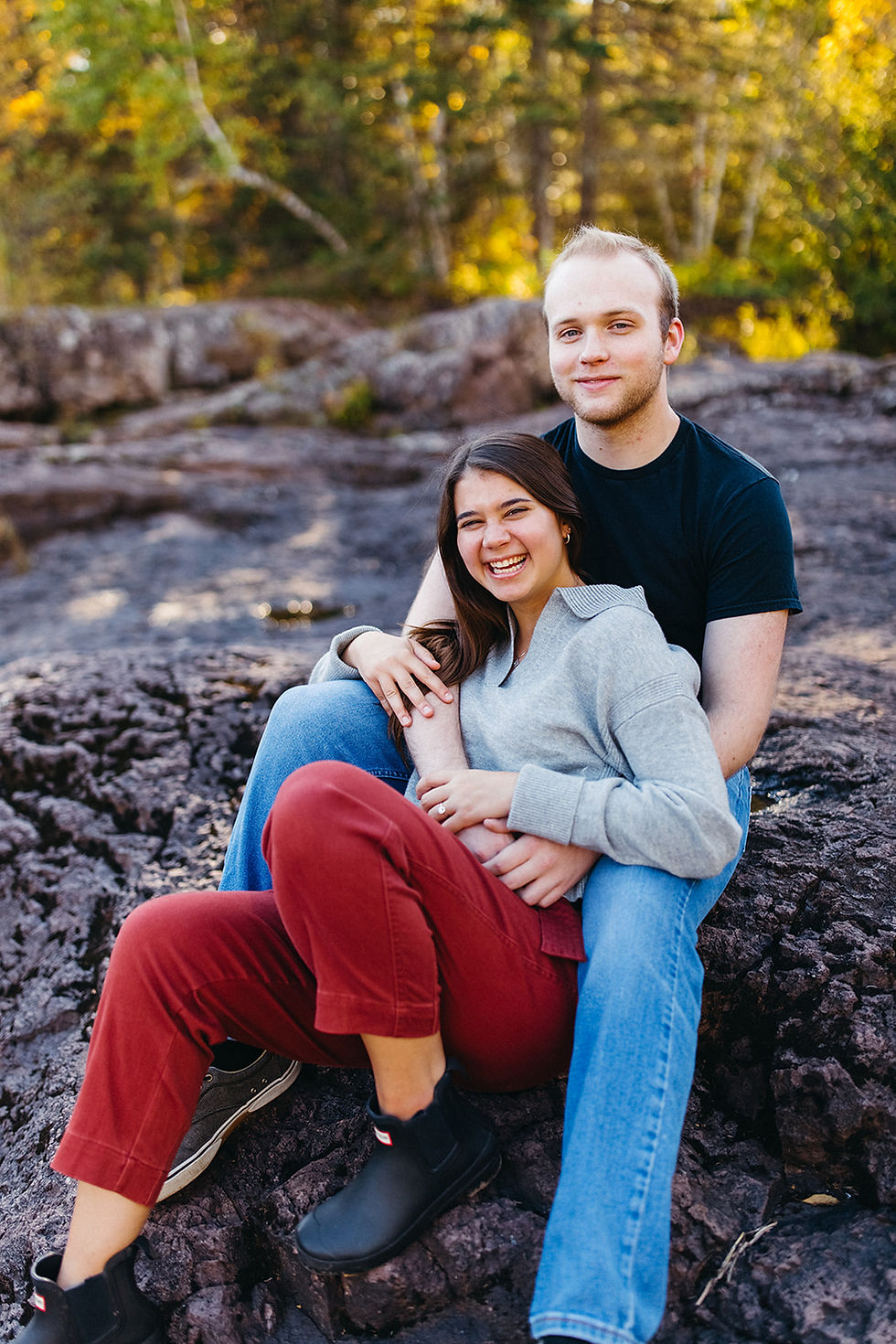 https://www.dnr.state.mn.us/state_parks/park.html?id=spk00172#homepage Gooseberry Engagement Session State Park North Shore Northern Minnesota Engagement Photographer