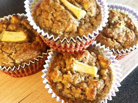 Äpple- & bananmuffins (glutenfria & mjölkfria)