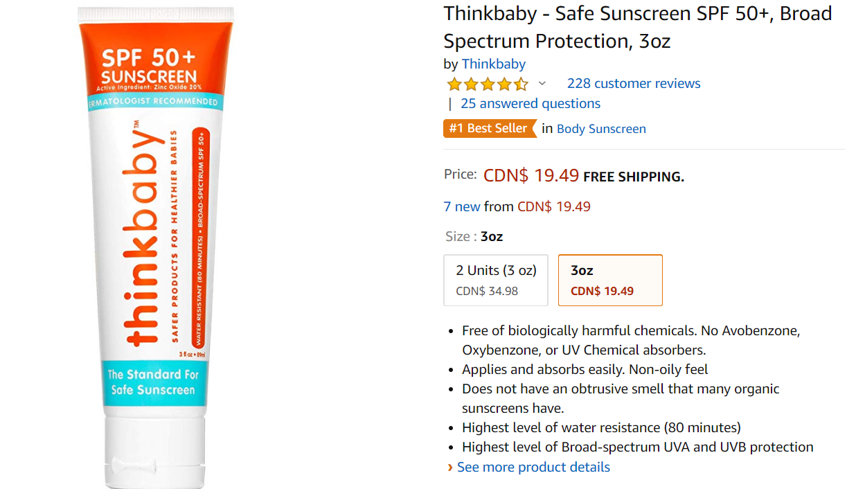 ingredients in thinkbaby sunscreen ingredients in thinkbaby sunscreen