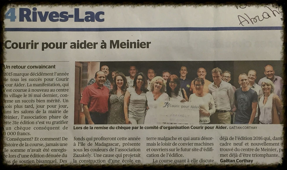 Financement de Courir pour aider