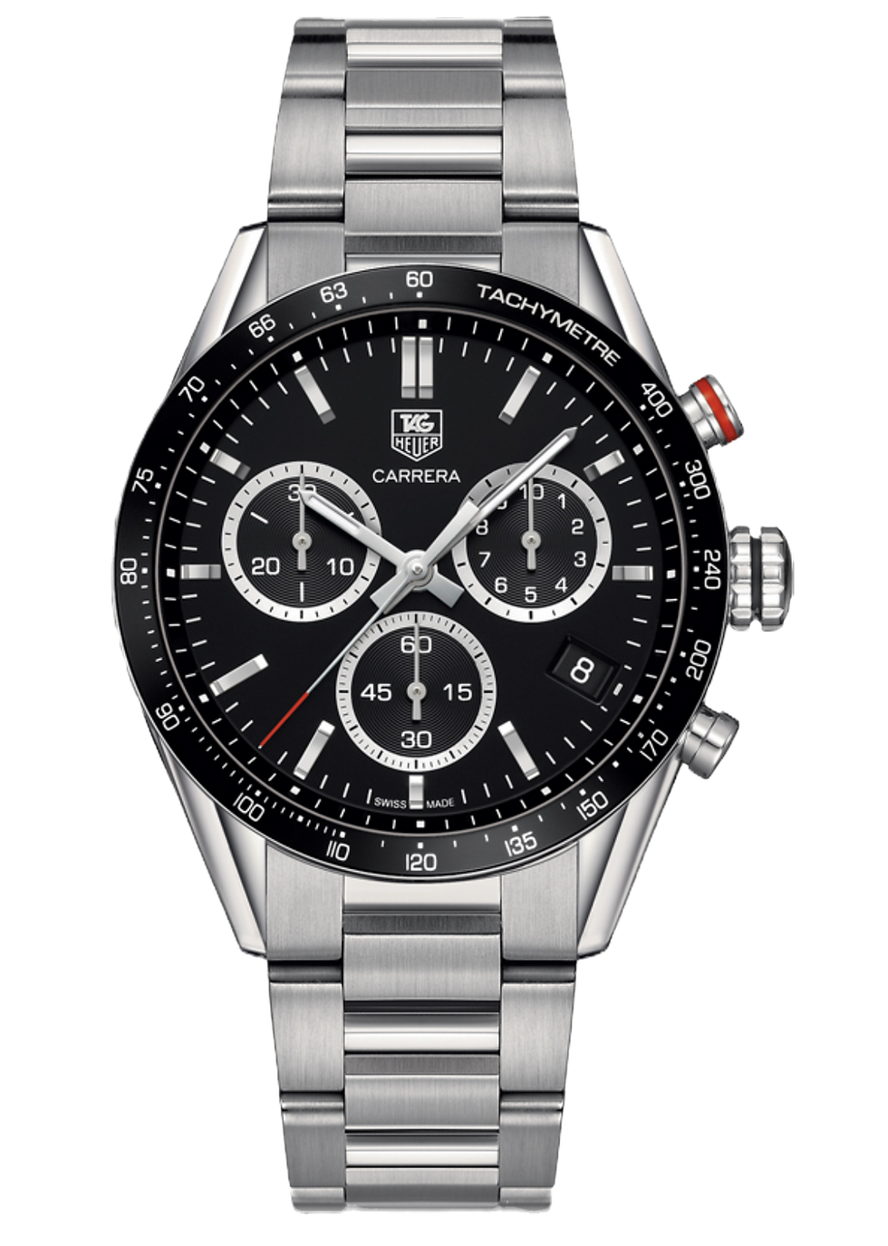 TAG Heuer Carrera Panamericana Stainless Steel Quartz 43mm CV1A10 Black Dial