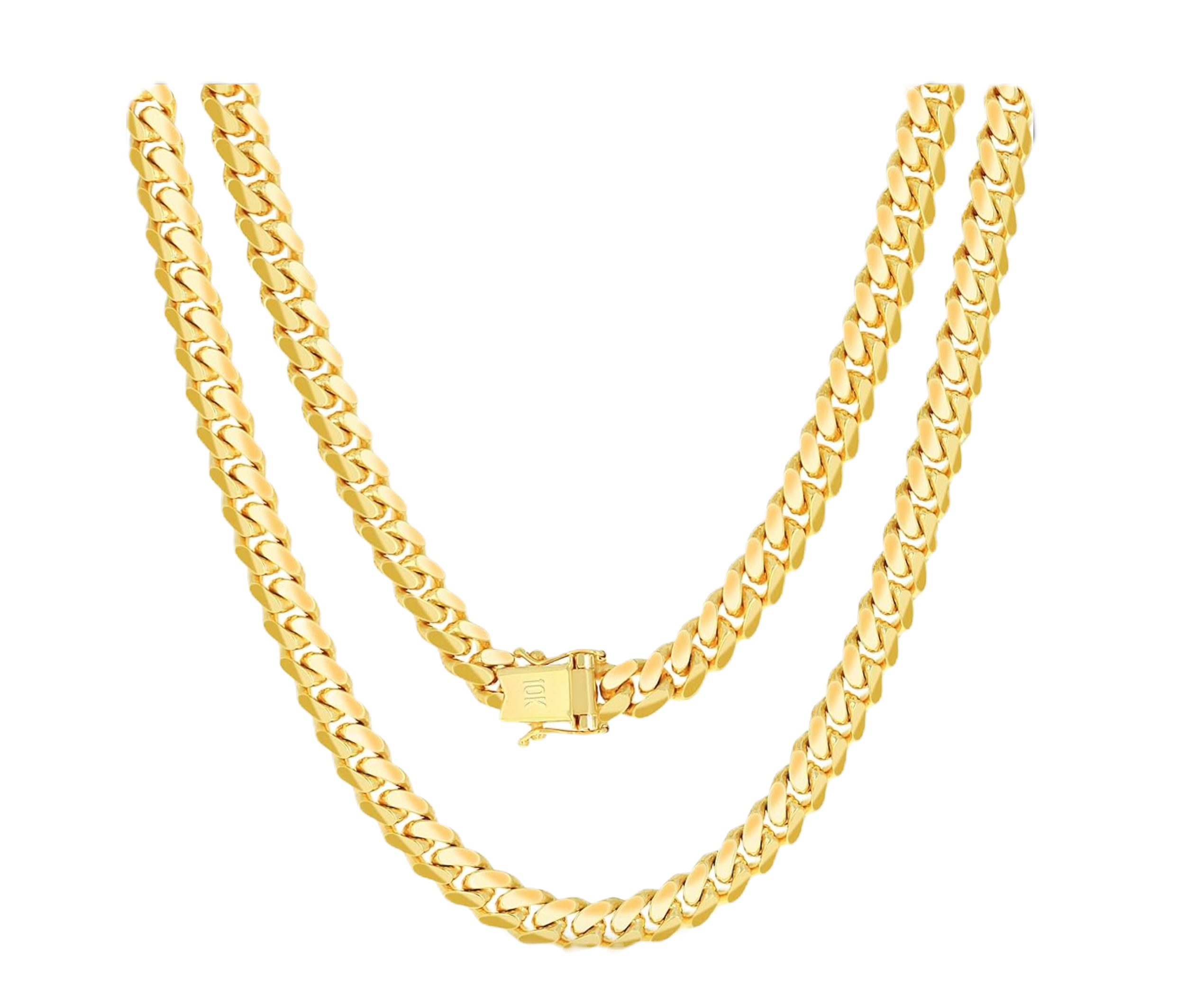 Копия 10k solid yellow gold brand new Miami Cuban link chain necklace 82 grams 2