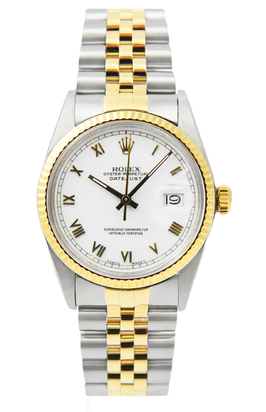 Rolex Datejust 36mm 18k yellow gold & Stainless steel 16013 jubilee Full Set