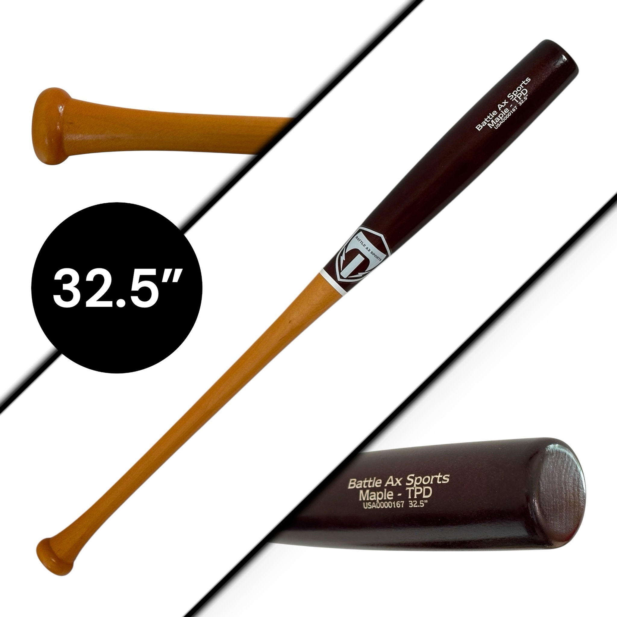 32.5" Maple Wood Bat - Model TPD