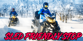 Ride your sled here for a great bite to eat!