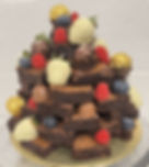 Belgian Chocolate Brownie Stack