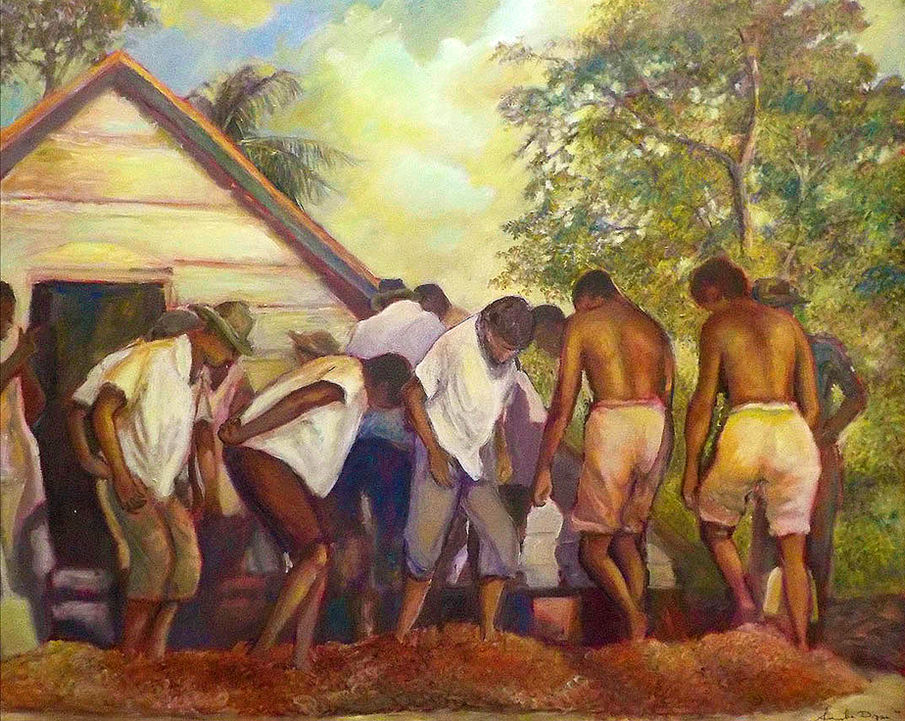 Cocoa Dancers painting by Sandra Dopson