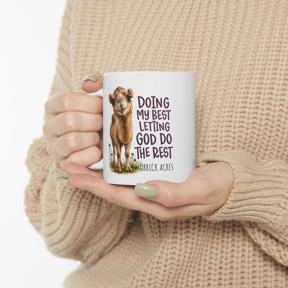 Thumbnail: Camel Mug – “Doing My Best, Letting God Do the Rest” Christian Cup (11oz/15oz)