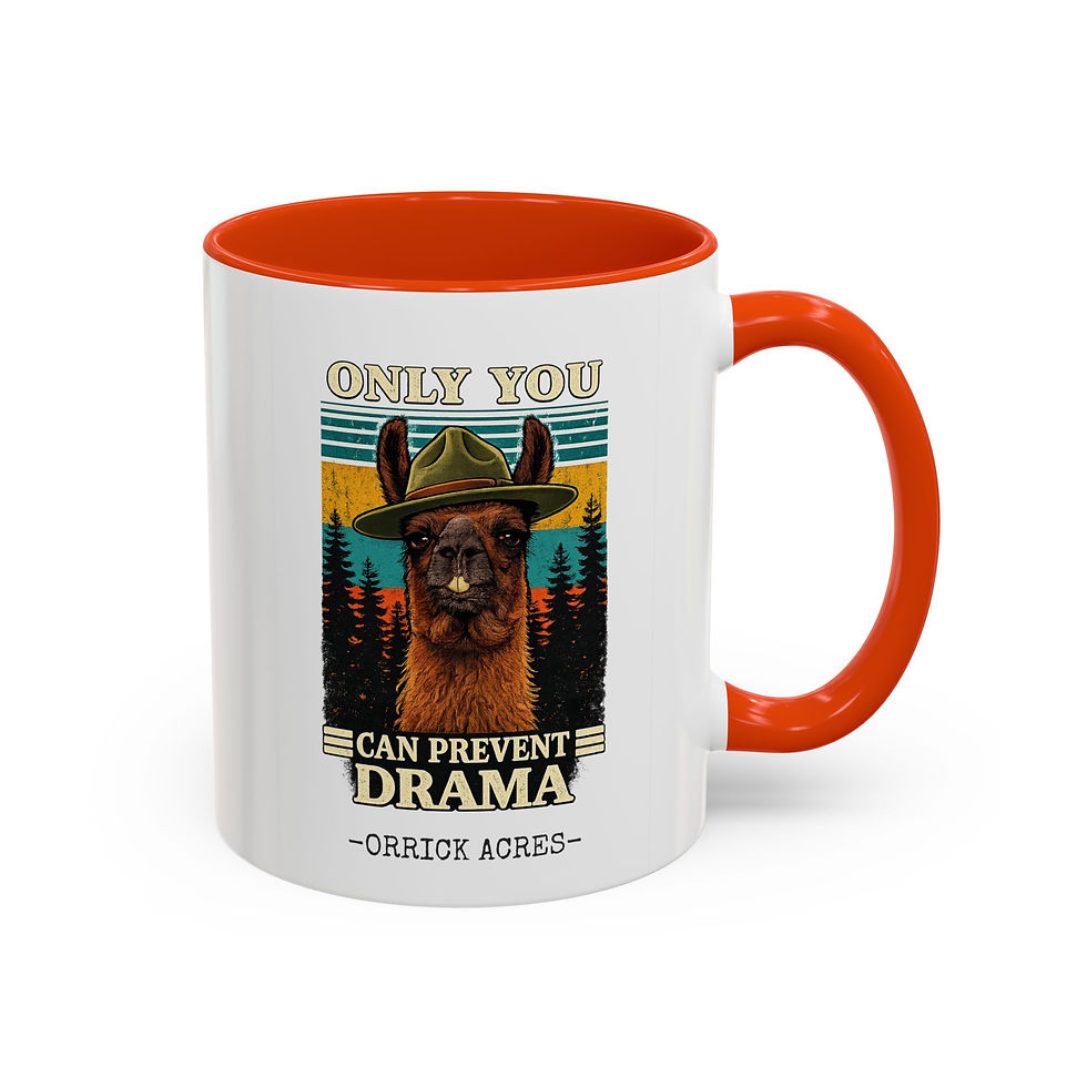 Thumbnail: Funny Llama Mug — "Only You Can Prevent Drama" (11oz & 15oz)