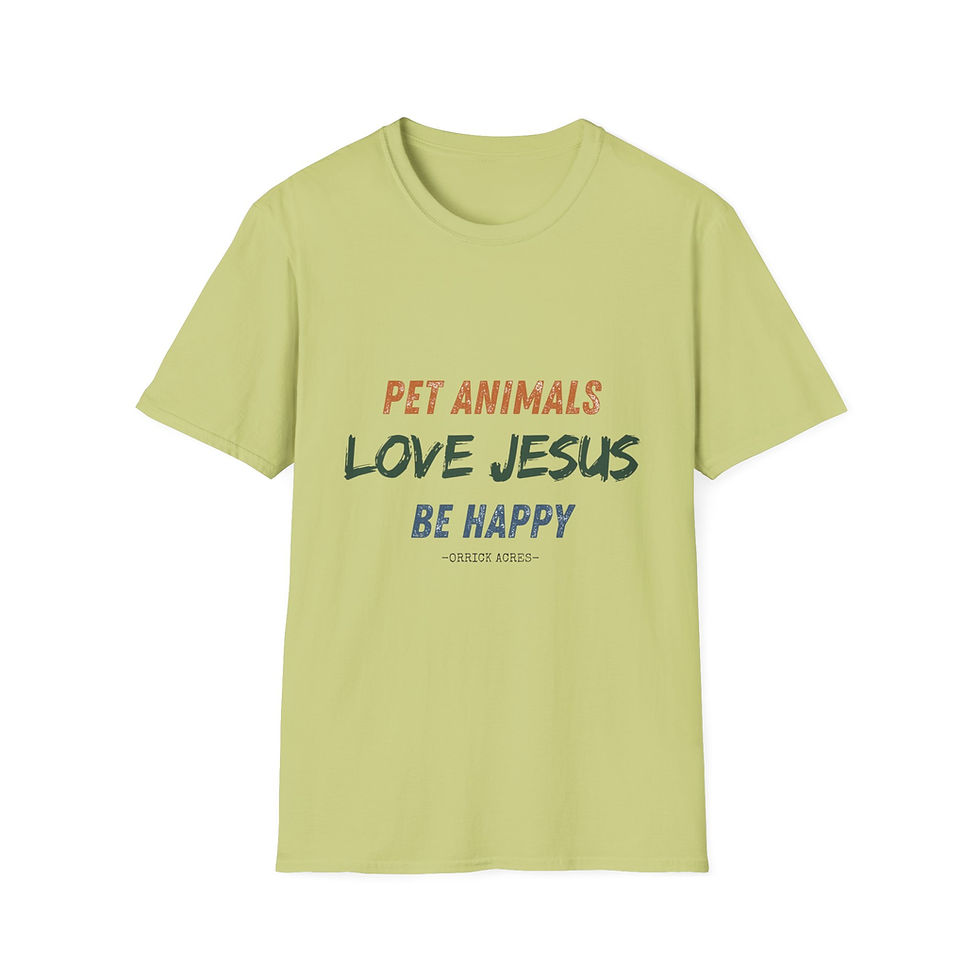 Thumbnail: Love Jesus Pet Animals T-Shirt — Christian Faith & Pet Lover Tee