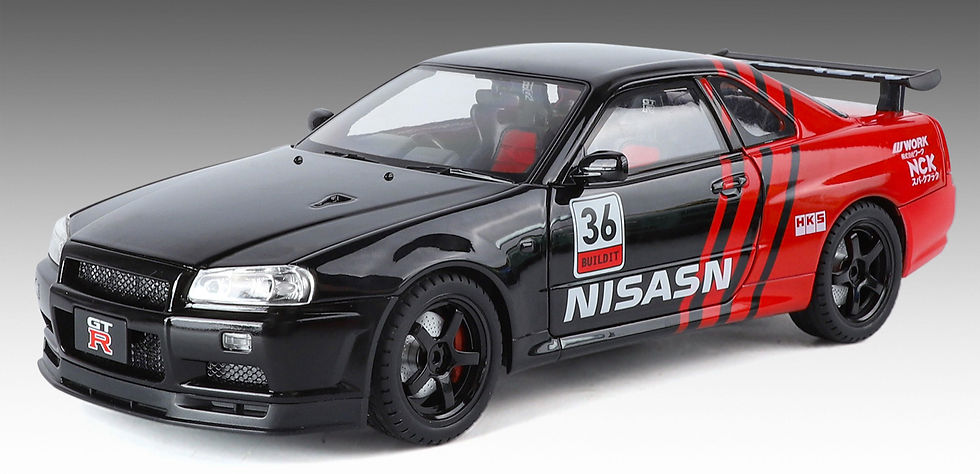 Thumbnail: 1:18 Nissan Skyline GTR R34 - JDM Specs