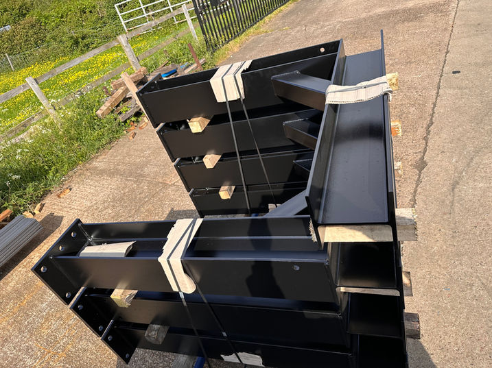 Heavy duty racking, steel beams,