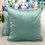 Thumbnail: 2 Velvet Solid Cushion Covers- Turquoise Blue