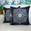 Thumbnail: 2 Embroidered Cushion Covers- Surya- Blue Silver