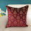 Thumbnail: 1 Embroidered Cushion Cover- Padmini- Wine Red