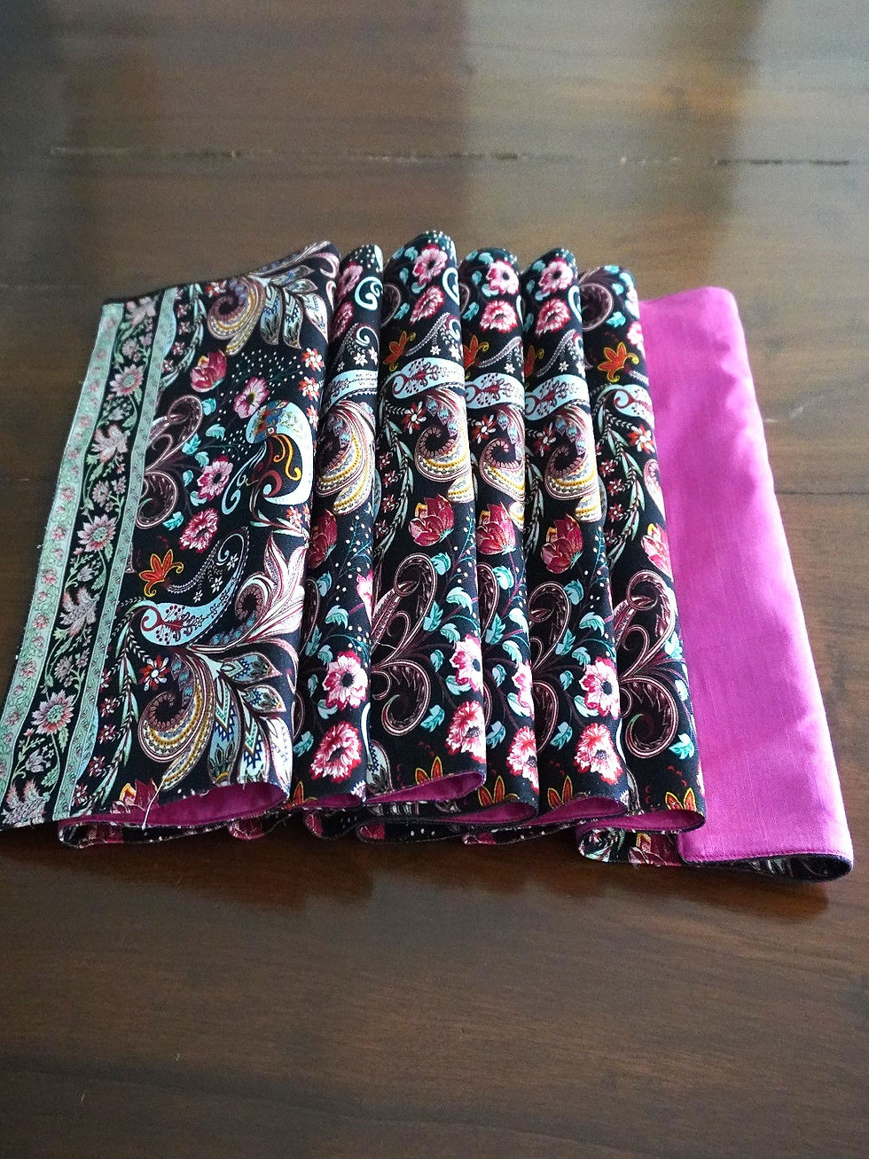 Thumbnail: Table Runner- Cashmere Paisley- Classic Black (The Baghs of Gulmarg)