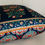 Thumbnail: 2 Reversible Printed Cushion Covers- Bagh-e-Firdaus- Teal & Marigold Orange