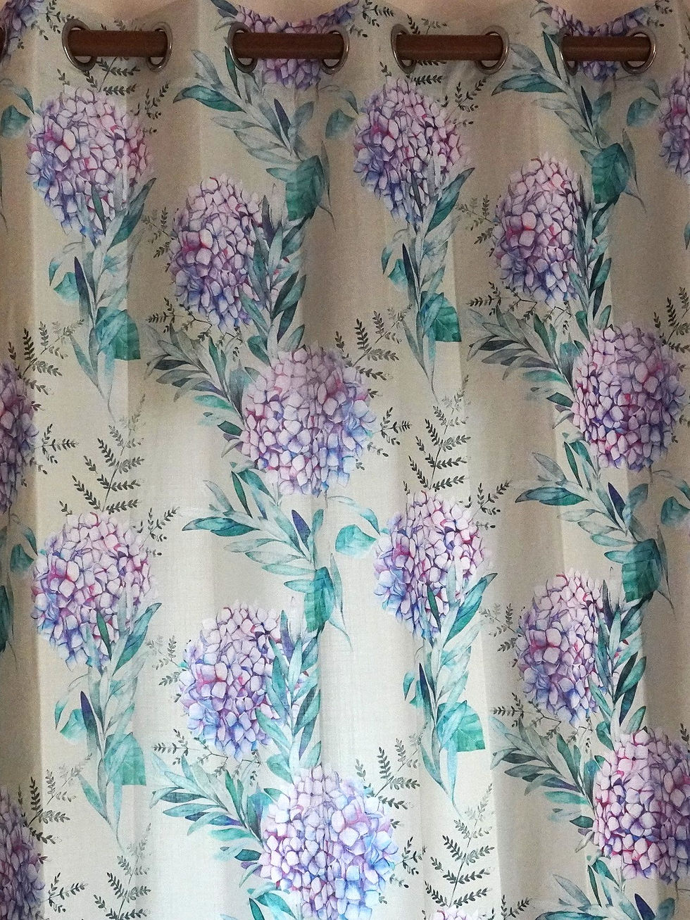 Thumbnail: Curtain Linen Blend- Raining Hydrangea- Sage Green