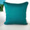 Thumbnail: 2 Reversible Solid Cushion Covers- Teal Blue Green