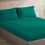 Thumbnail: 300 TC Solid Luxury Cotton Bedsheet- Teal Green