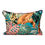 Thumbnail: 2 Velvet Printed Rectangular Cushion Covers- Palms- Aqua Blue