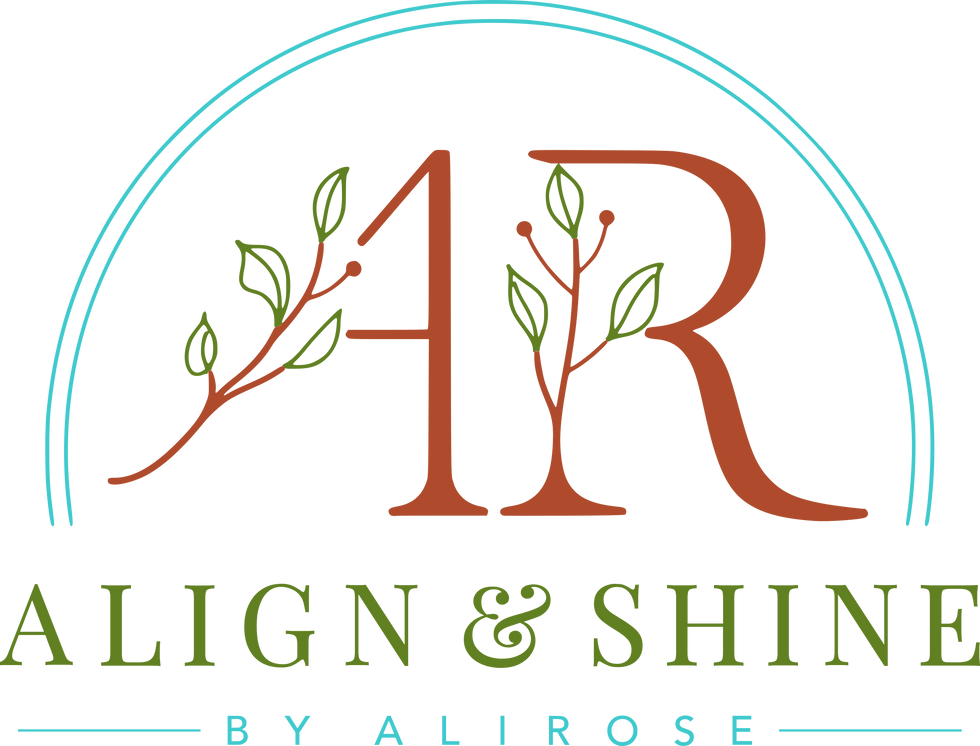 Align and Shine By AliRose - Original Design - Business Name Larger - 300 Dpi. - 04-28-202