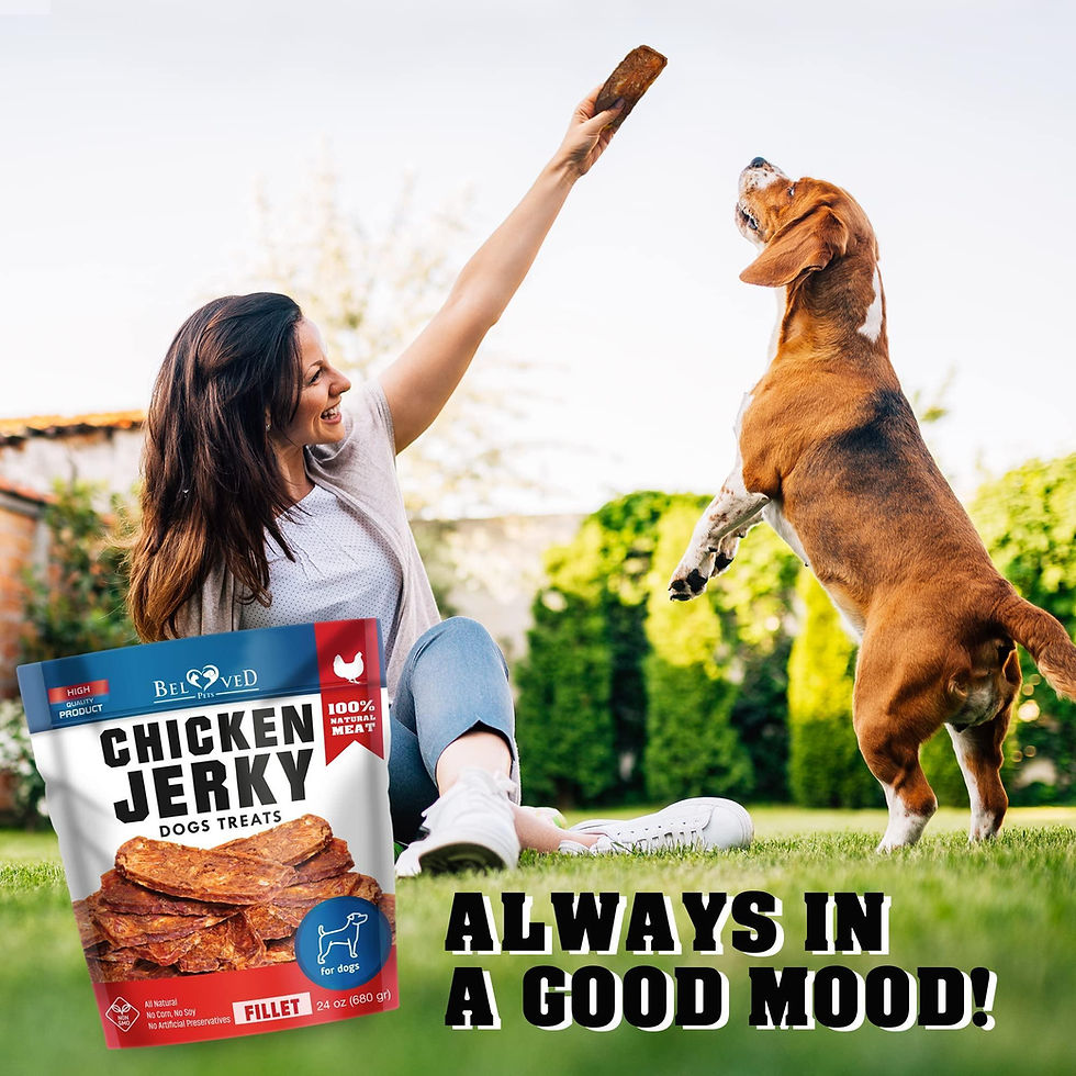 Thumbnail: Chicken Jerky Dog Treats 1.5 Lb Human Grade Pet Snacks Grain Free Dried Strips