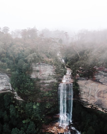 falls blue mountains