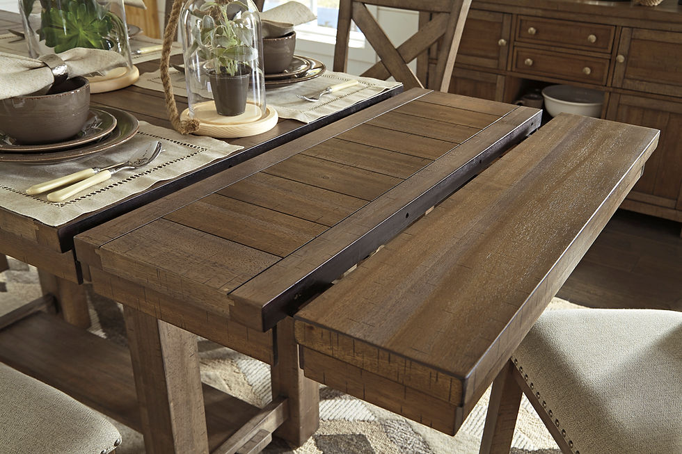 Thumbnail: Moriville 7pc Counter Height Set Nutmeg Finish