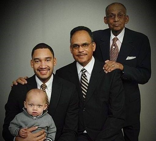 Lawrence Hodges III and his family, four generations