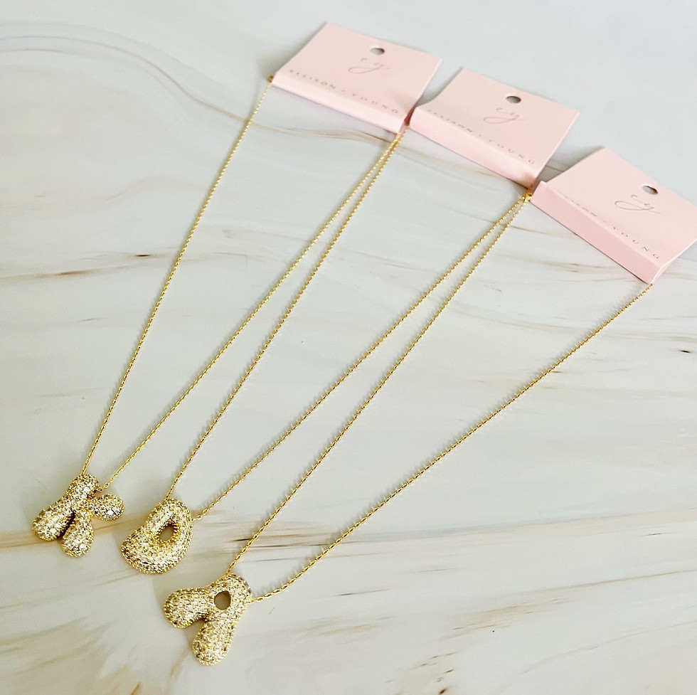 Miniatura: Crystal Bubble Initial Necklace