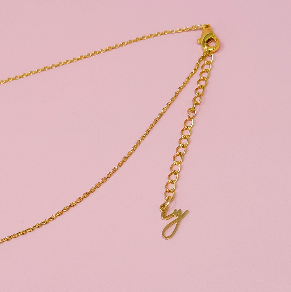 Thumbnail: Crystal Bubble Initial Necklace