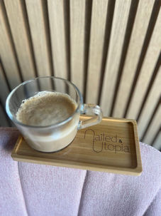 coffee cup tray laser engraved