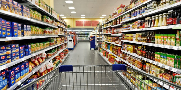 rayonnage de supermarché