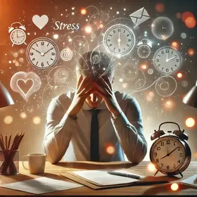 illustration d'Un homme stressé