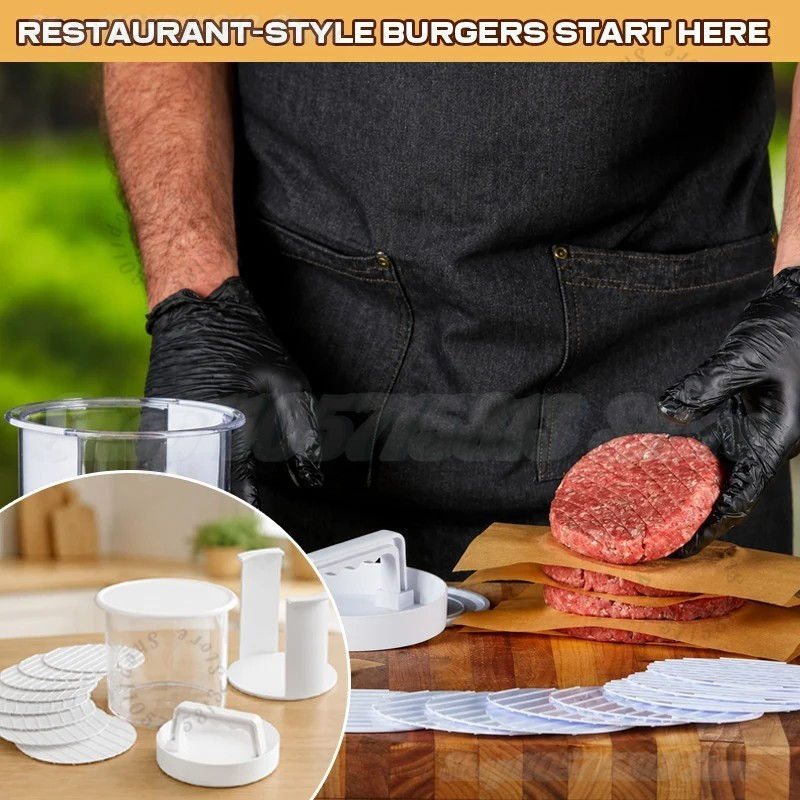Thumbnail: Burger Patty Maker Hamburger Patty Meat Press Making Tools Suit Reusable Practic