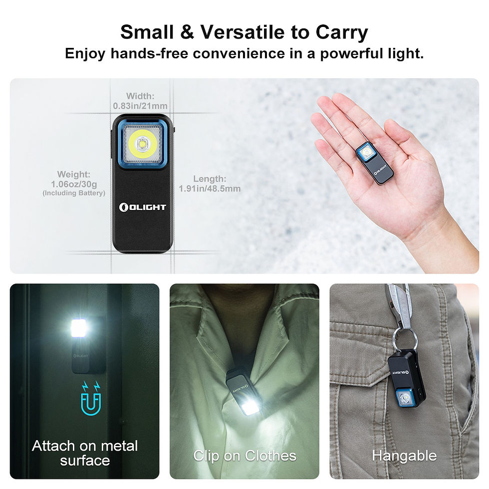Thumbnail: Oclip Clip Light with White and Red Light