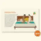 Thumbnail: Sample card with an illustration of Saw Horse Twist position