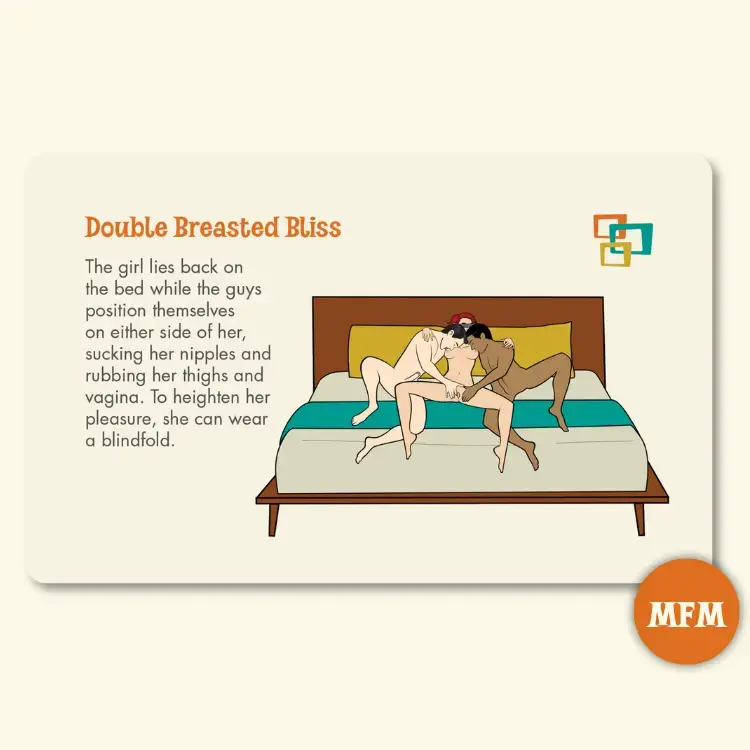 Thumbnail: Sample card with an illustration of The Double Breasted Bliss position