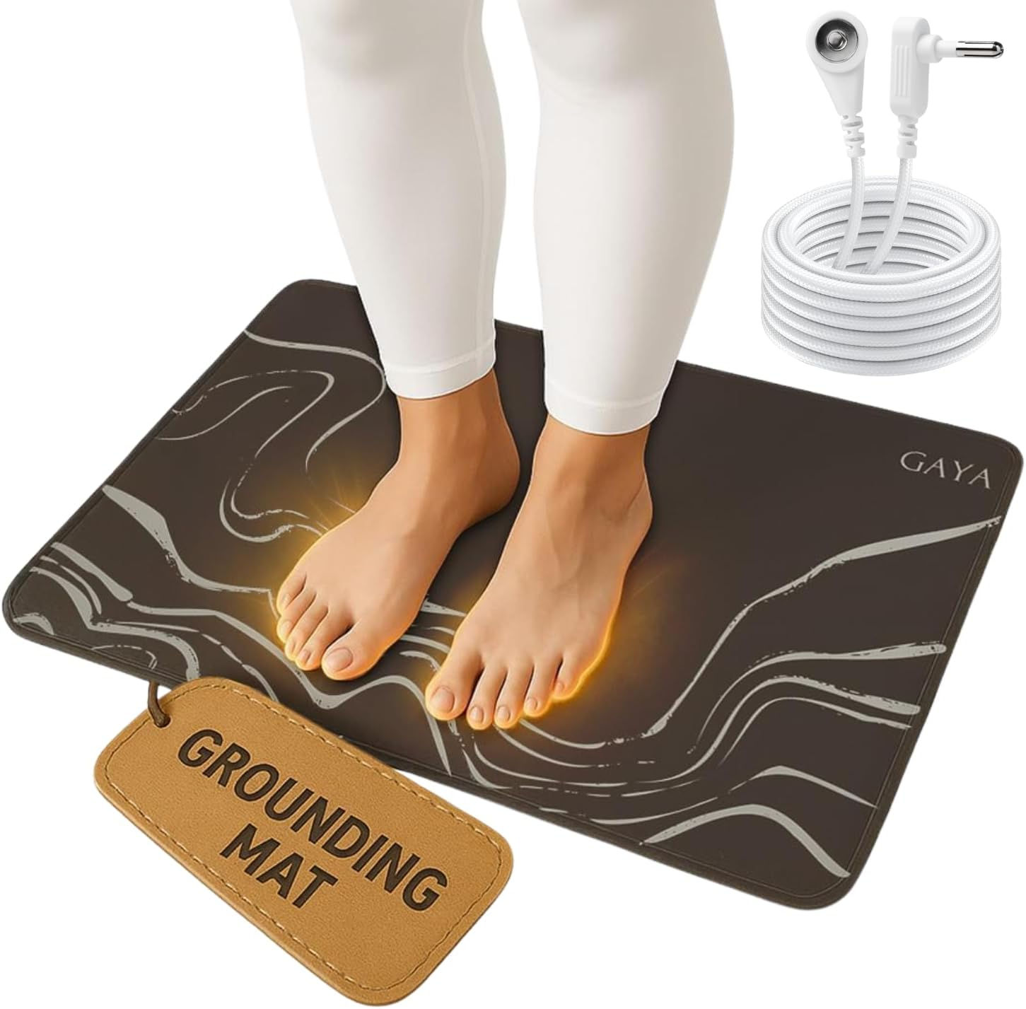 GAYA Tapis de mise à la terre pour les pieds, tapis de mise à la terre pour l