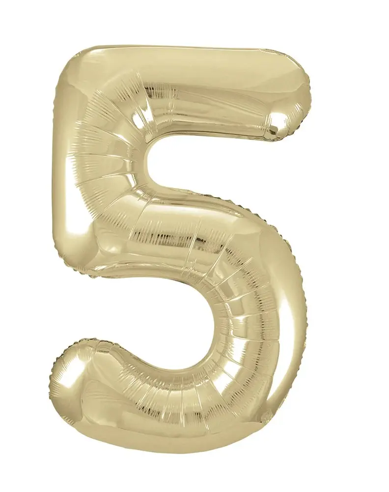 Thumbnail: Gold Jumbo Numeral Balloons
