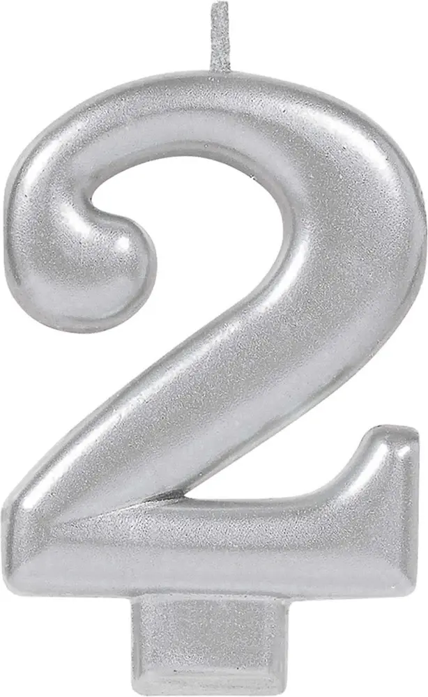 Thumbnail: Silver Numeral Candles