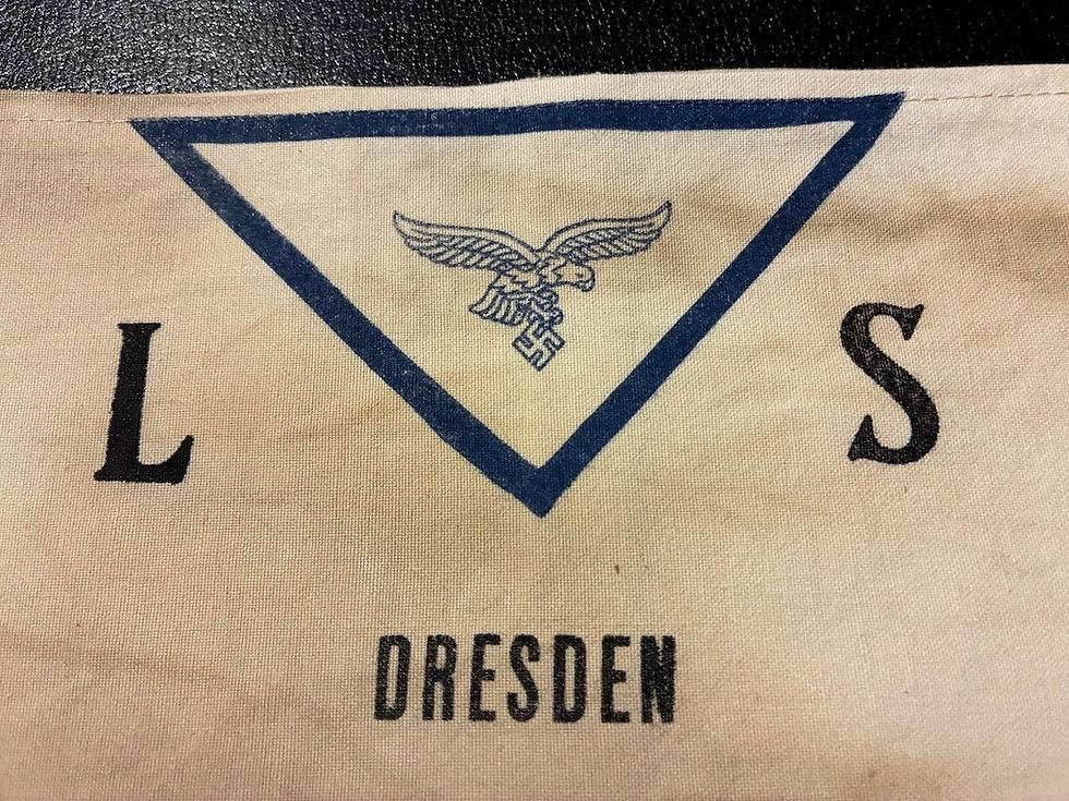 Thumbnail: Very Rare - WW2 German Dresden Luftshutz Arm Band
