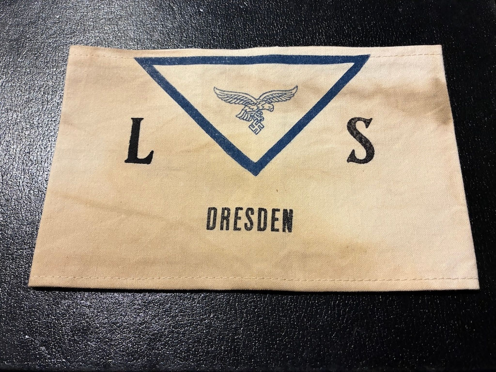 Very Rare - WW2 German Dresden Luftshutz Arm Band