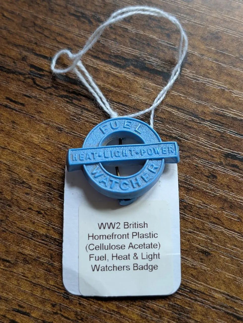 Thumbnail: WW2 British Homefront (Cellulose Acetate) Fuel, Heat & Light Watchers Badge