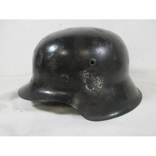 WW2 German M42 Stahlhelm steel helmet + Liner Marked EF68 Emaillerwerke Fulda