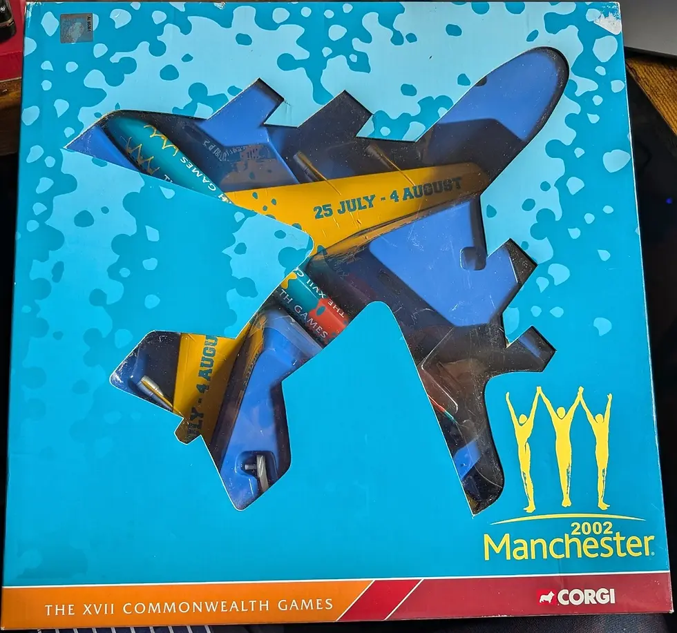 Thumbnail: Corgi 1/144 Scale Diecast-AA32908 Boeing 707 2002 Manchester Commonwealth Games